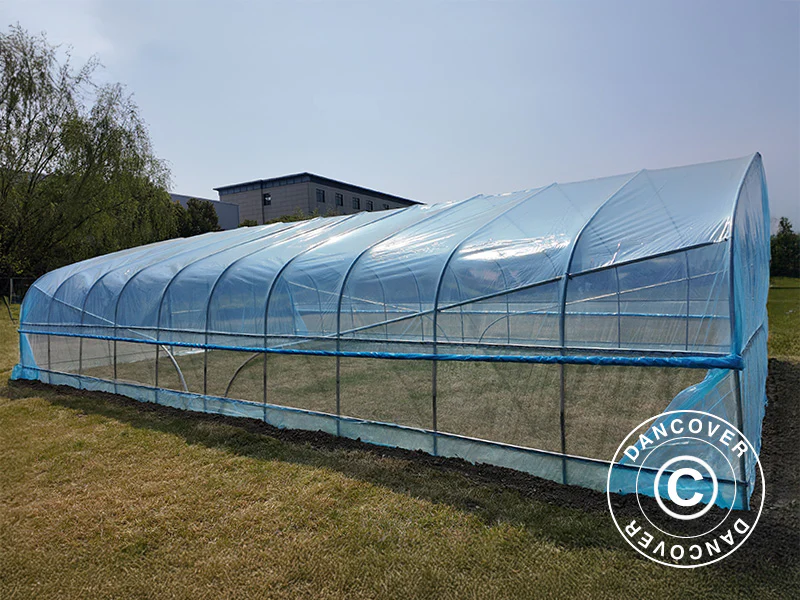 Polytunnel drivhus, 6x20x2,5m, 100-micron PO film, Transparent - Image 6