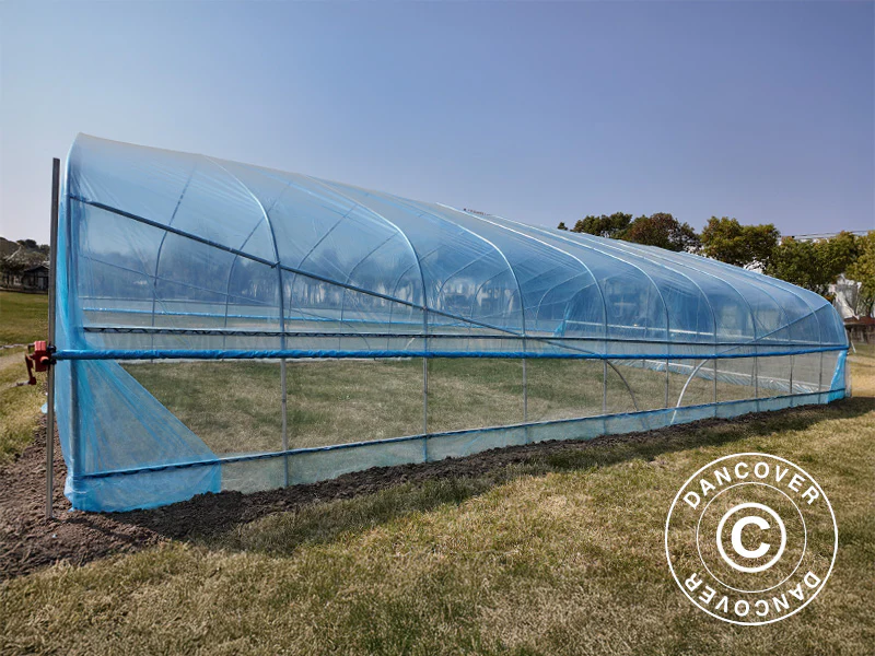 Polytunnel drivhus cover til GH18400, 6x10x2,5m, 100-micron PO film, Transparent - Image 3