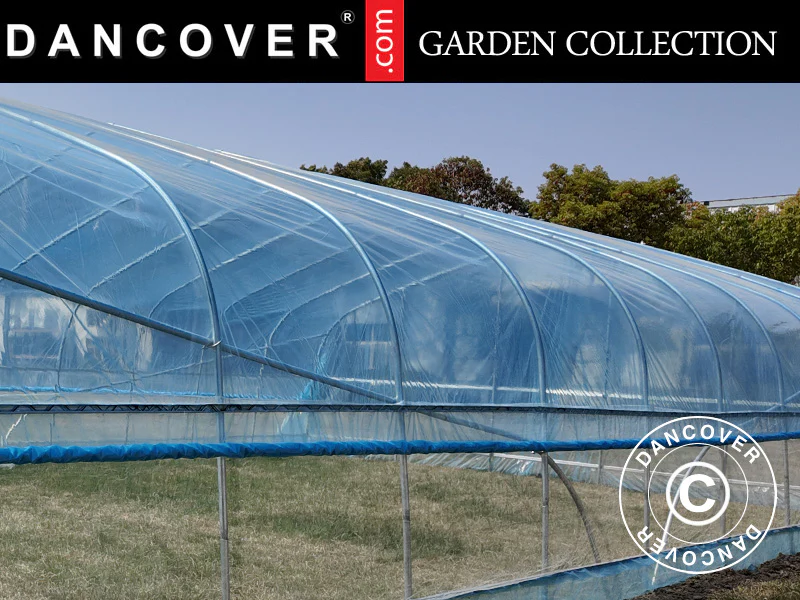 Polytunnel drivhus cover til GH18420, 7,5x10x3m, 100-micron PO film, Transparent