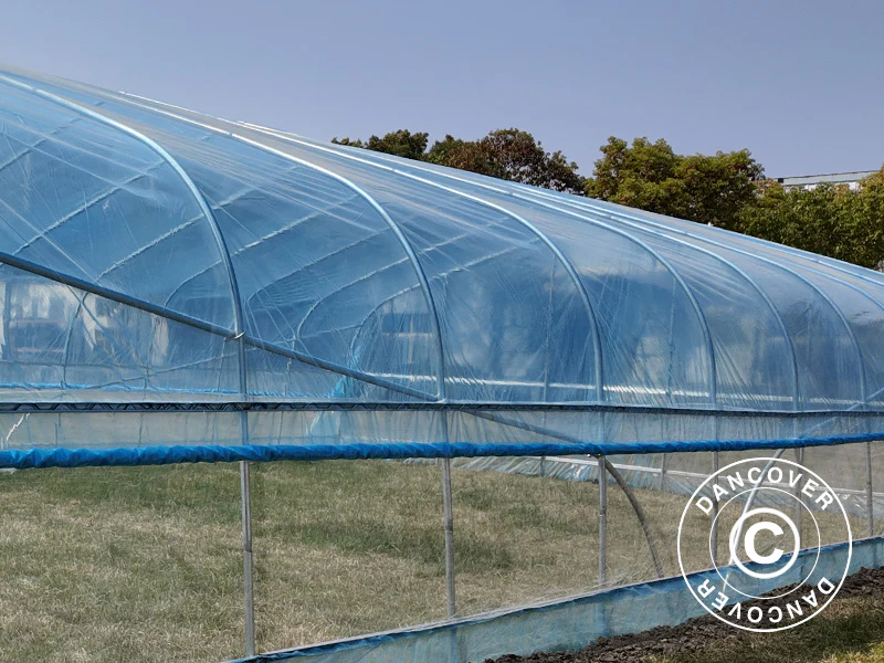 Polytunnel drivhus cover til GH18420, 7,5x10x3m, 100-micron PO film, Transparent - Image 2