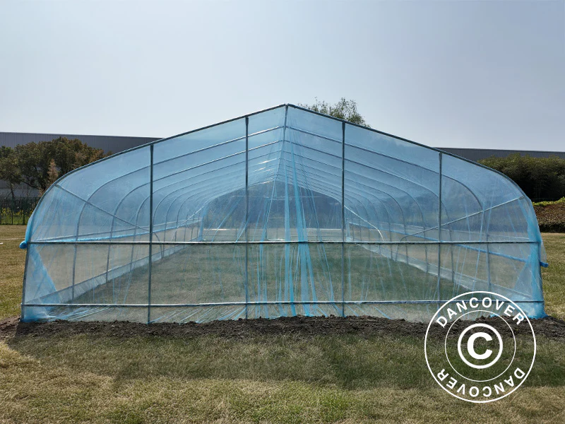Polytunnel drivhus cover til GH18420, 7,5x10x3m, 100-micron PO film, Transparent - Image 8