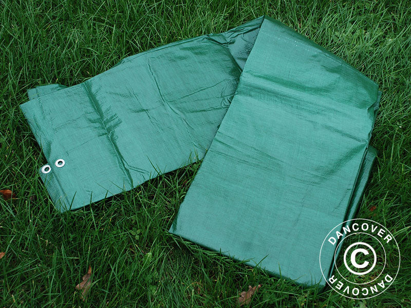Presenning 10x15m, PE 150g/m², Grøn - Image 5