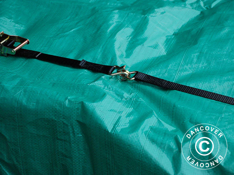 Presenning 10x20m, PE 65g/m², Grøn - Image 8