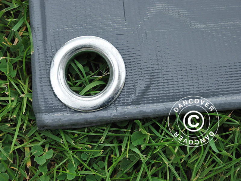 Presenning 3x10m, PVC 500 g/m², Grå - Image 10