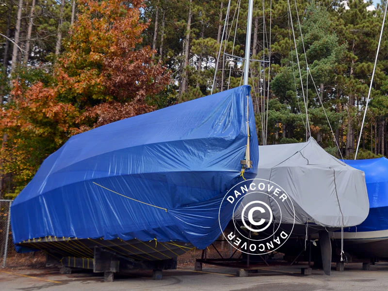 Presenning 6x10m, PE 250g/m², Blå - Image 17