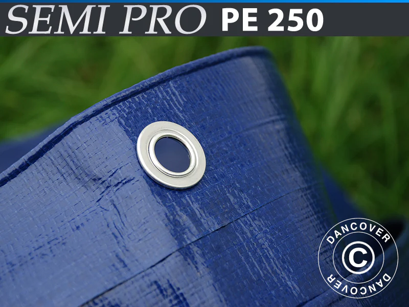 Presenning 6x12m, PE 250g/m², Blå