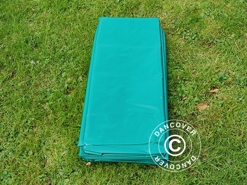 Presenning 6x8m, PVC 570g/m², Grøn - Image 2