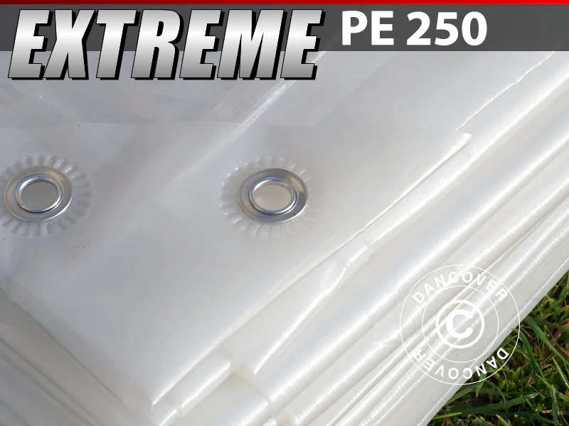 Presenning 8x12m, PE 250g/m², Semitransparent