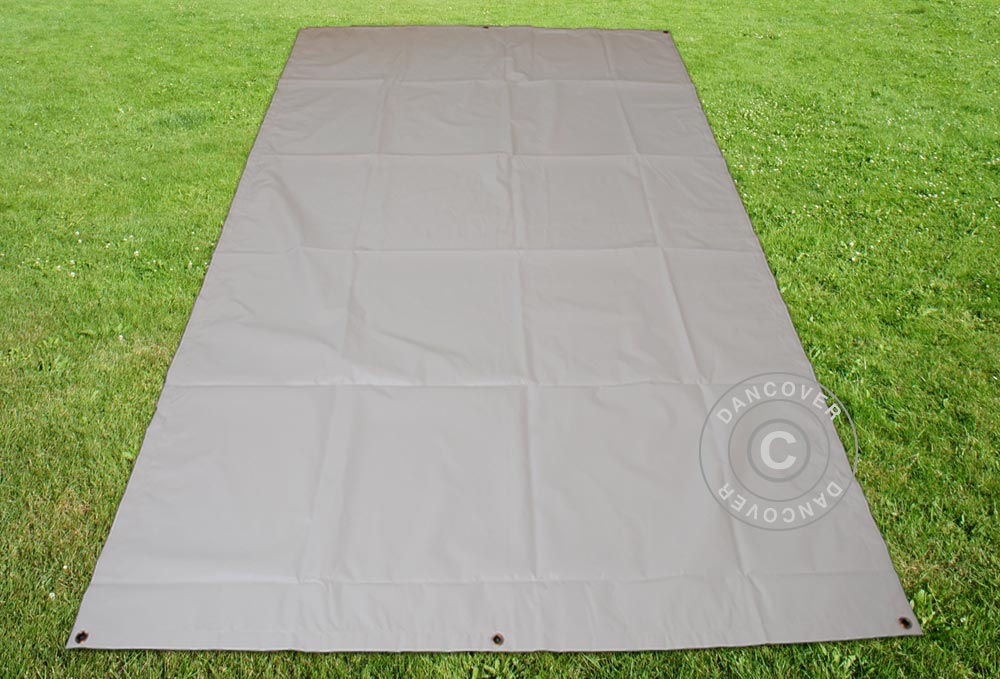 Presenning, underlag, 4,5x6,5m PVC, Grå