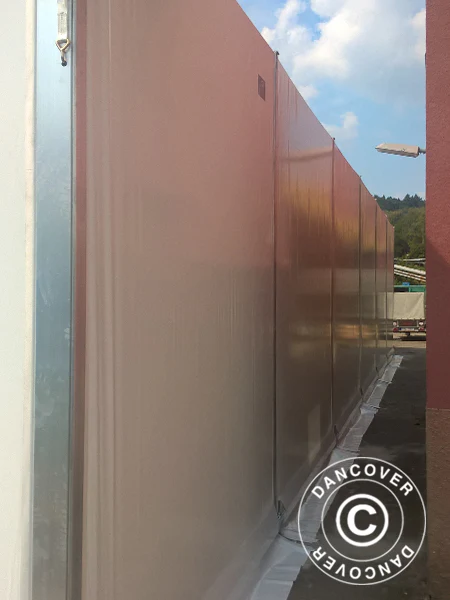 Professionel telthal Alu 20x50x9,04m m/skydeport, PVC, Hvid - Image 14