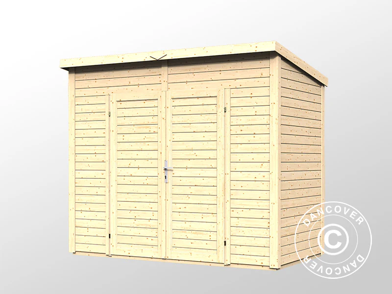 Redskabsskur i træ, Bertilo Timmo 2, 2,44x1,21x2,11m, 2,95m² - Image 4
