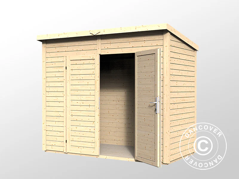 Redskabsskur i træ, Bertilo Timmo 2, 2,44x1,21x2,11m, 2,95m² - Image 5