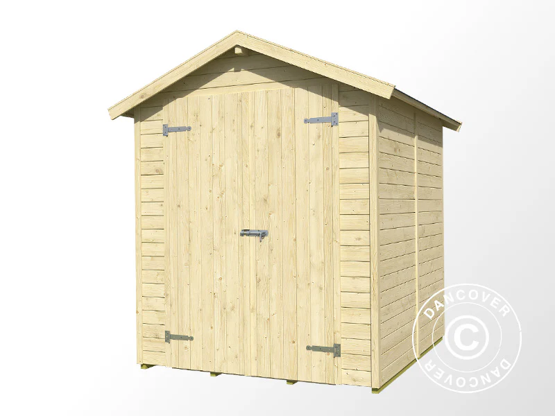 Redskabsskur i træ Heinola 1,7x1,76x2,13m, 13mm, 2,99m², Natur - Image 3