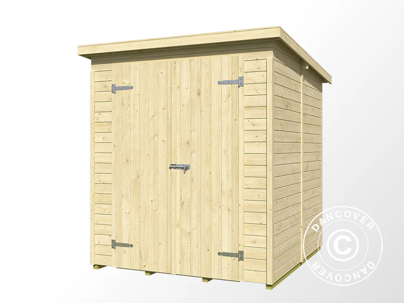Redskabsskur i træ Ivalo 1,7x1,76x1,99m, 13mm, 2,99m², Natur - Image 3