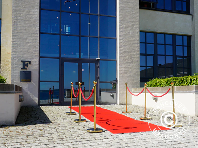 Rød løber m/tryk, 1,2x6m - Image 3