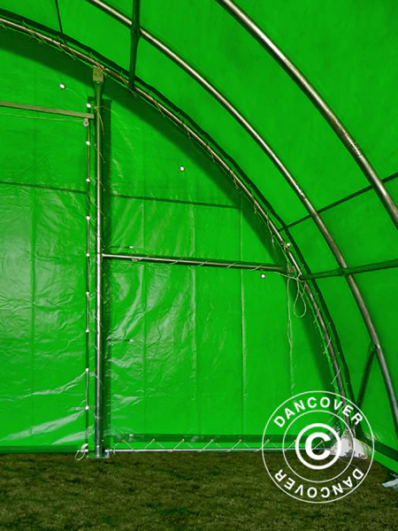 Rundbuehal, telthal 9,15x12x4,5m PVC, Grøn - Image 20