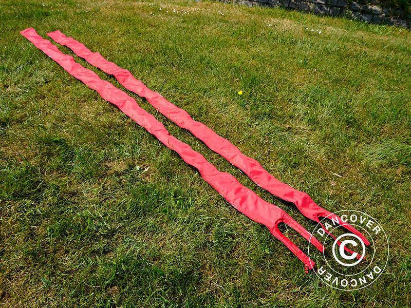 Samlestykke til FleXtents® PRO foldetelt 3m serien, Rød, 2 stk. - Image 3