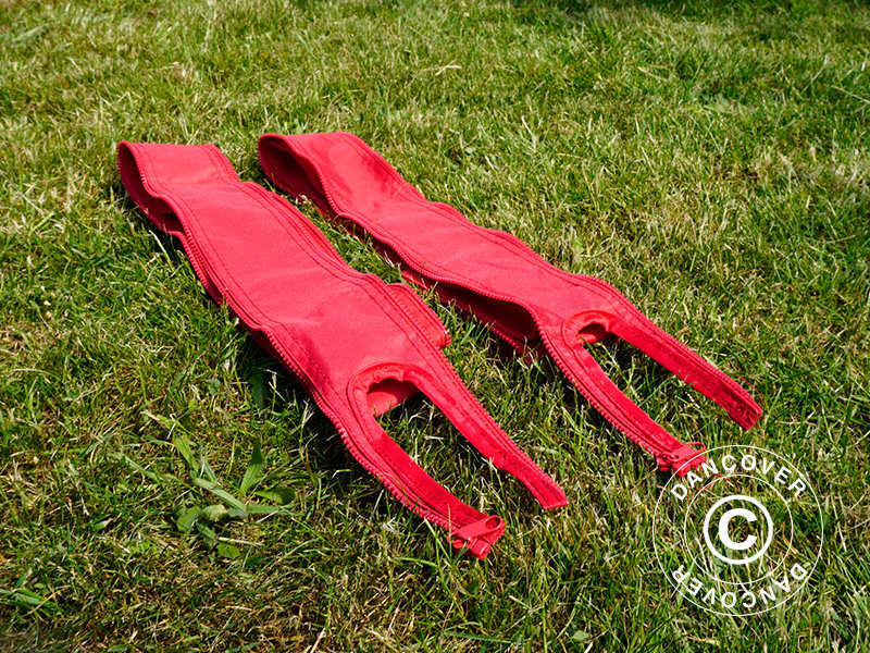 Samlestykke til FleXtents® PRO foldetelt 3m serien, Rød, 2 stk. - Image 6