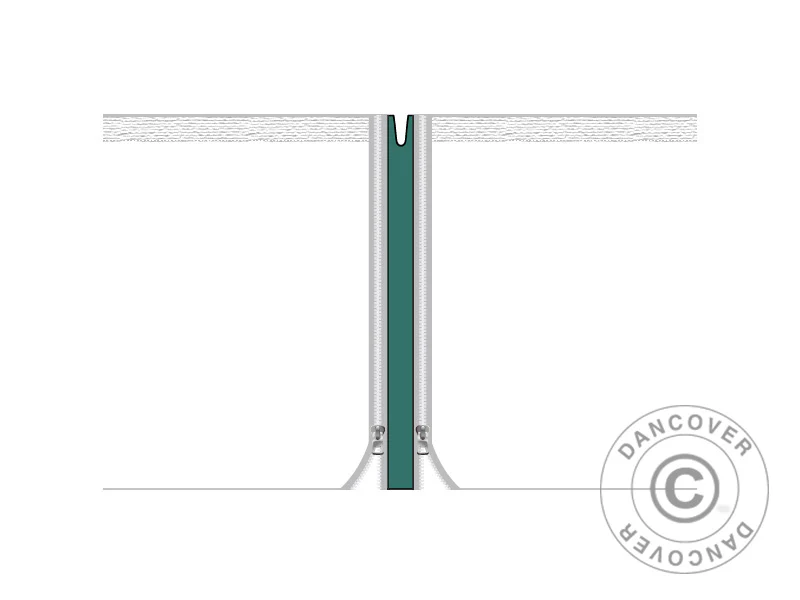 Samlestykke til FleXtents® PRO foldetelt 4m serien, Grøn, 2 stk.