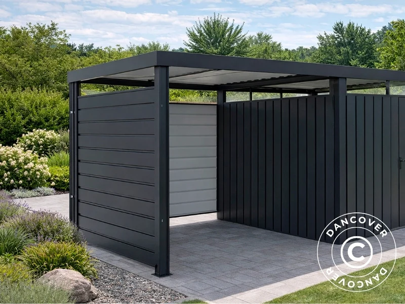 Sidepanel til forlængelse til redskabsskur, 1,63x1,84m, ProShed®, Antracit - Image 6