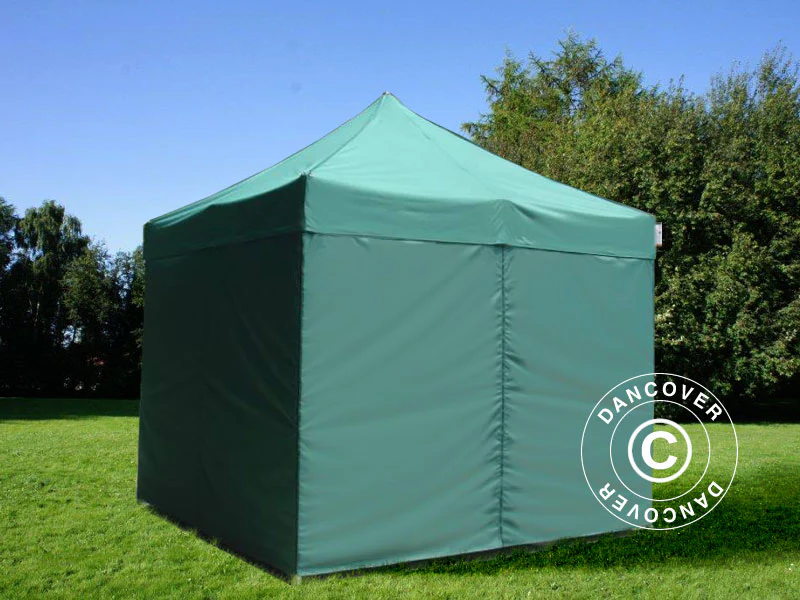 Sidevæg m/lynlås til FleXtents, 3m, Grøn - Image 3