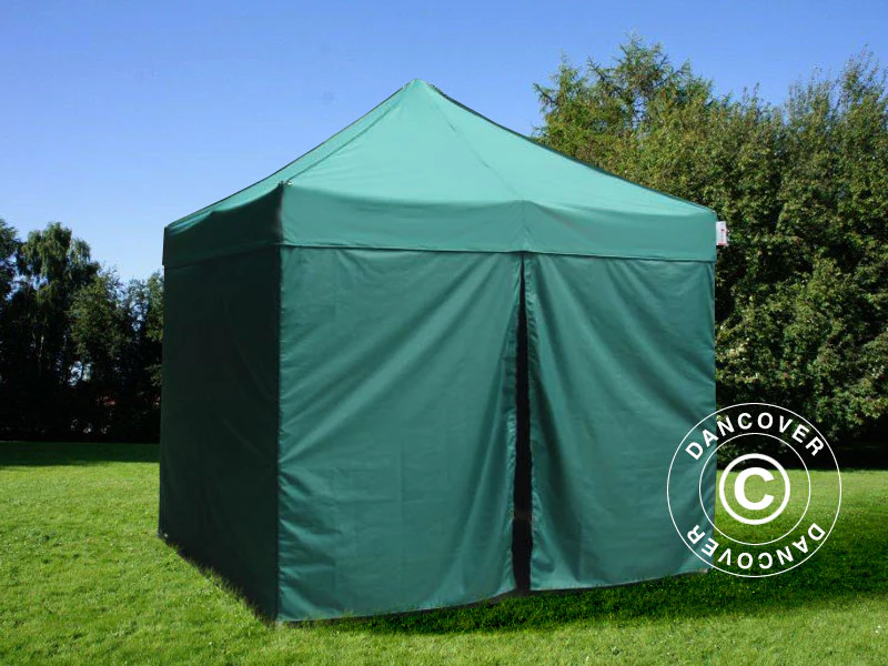 Sidevæg m/lynlås til FleXtents, 3m, Grøn - Image 4
