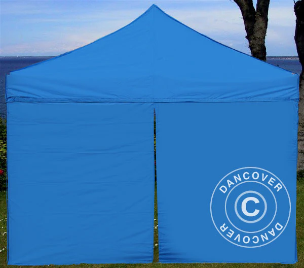 Sidevægge til Foldetelt FleXtents 4x8m, Blå - Image 2