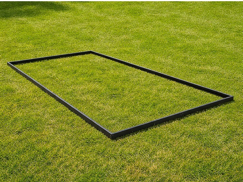 Sokkel til drivhus 11,8m², 2,38x4,81x0,07m, Sort - Image 2