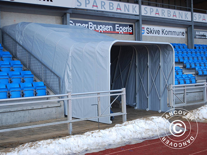 Spillertunnel, sammenfoldelig, 2,5x11,33x2,2m, Hvid - Image 6