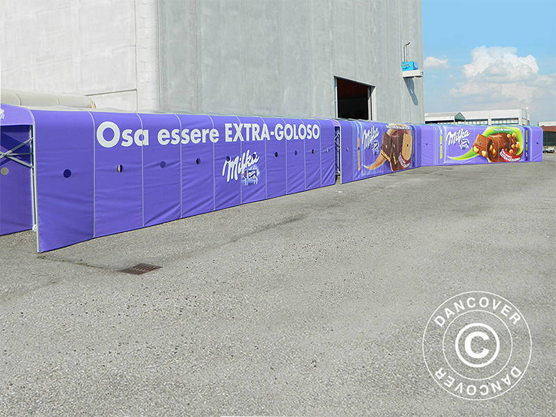Spillertunnel, sammenfoldelig, 2,5x11,33x2,2m, Hvid - Image 8