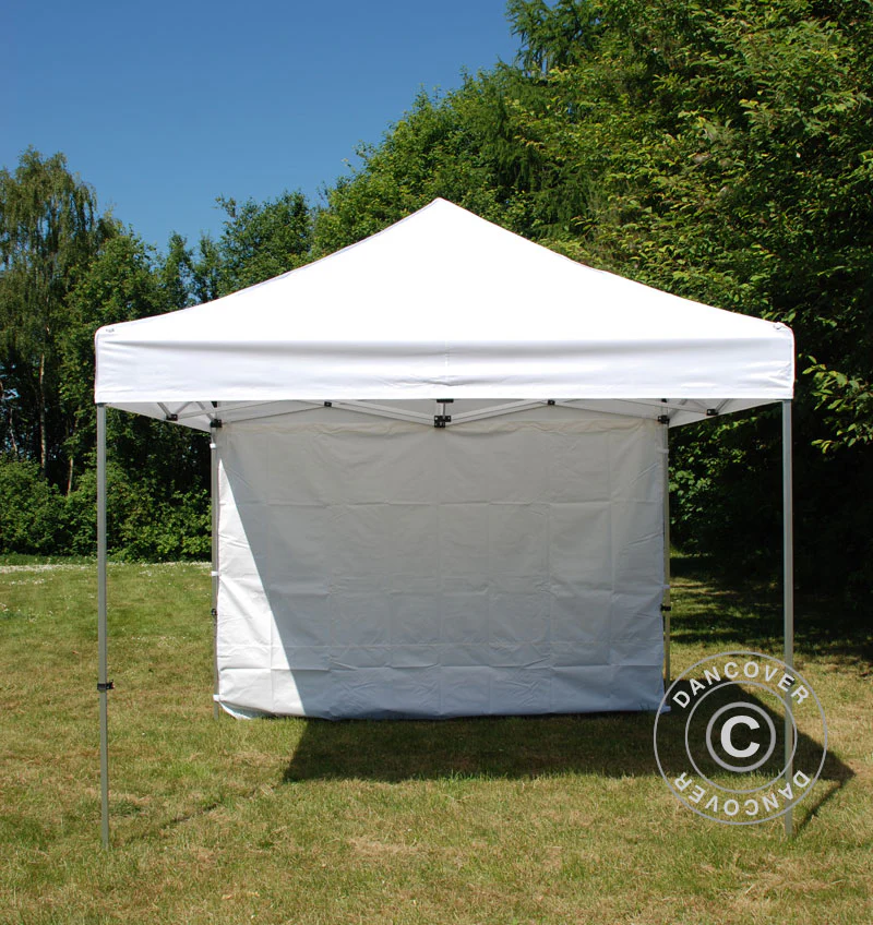 Standard sidevæg til FleXtents 2x2m, 2m, Hvid - Image 4