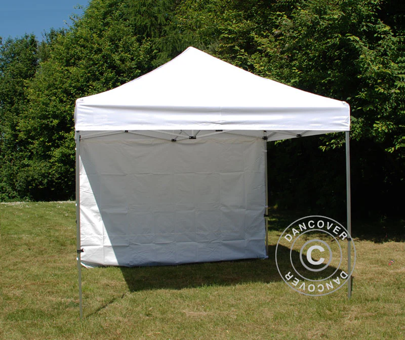 Standard sidevæg til FleXtents 2x2m, 2m, Hvid - Image 5