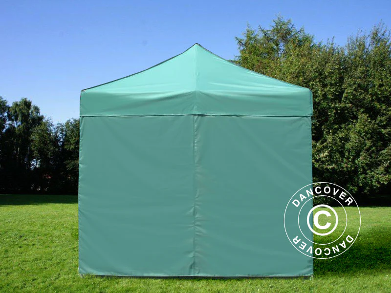 Standard sidevæg til FleXtents, 3m, Grøn - Image 3