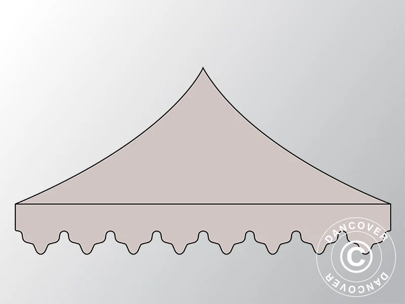 Tagdug "Morocco" til Foldetelt FleXtents 3x6m, Latte