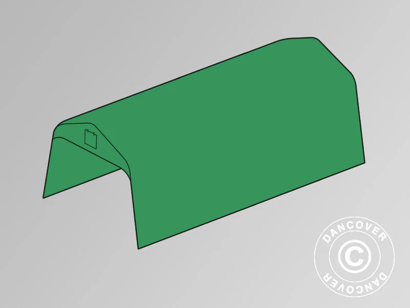 Tagdug til Garagetelt PRO 3,6x8,4m PVC, Grøn