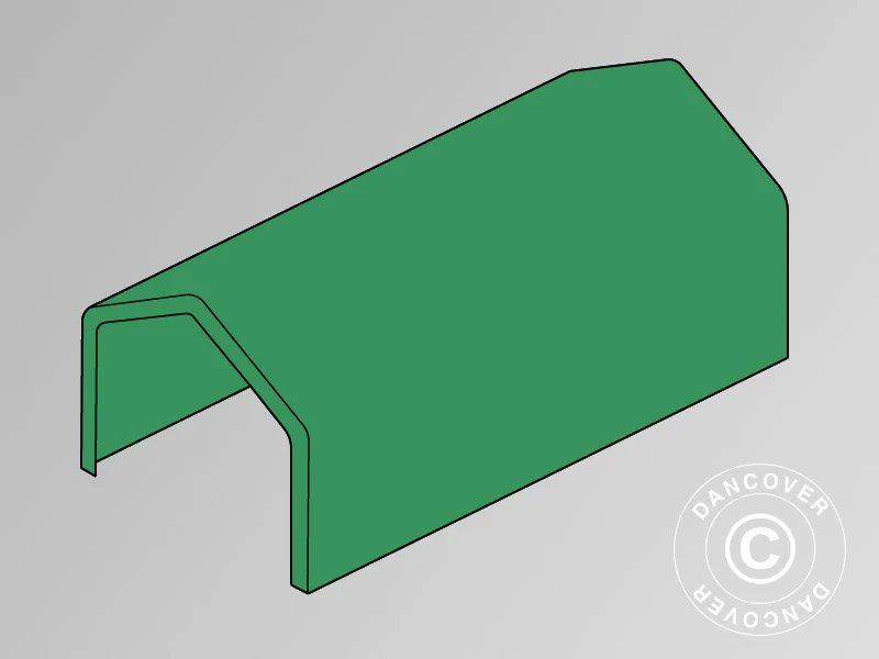 Tagdug til Lagertelt PRO 4x8m PVC, Grøn
