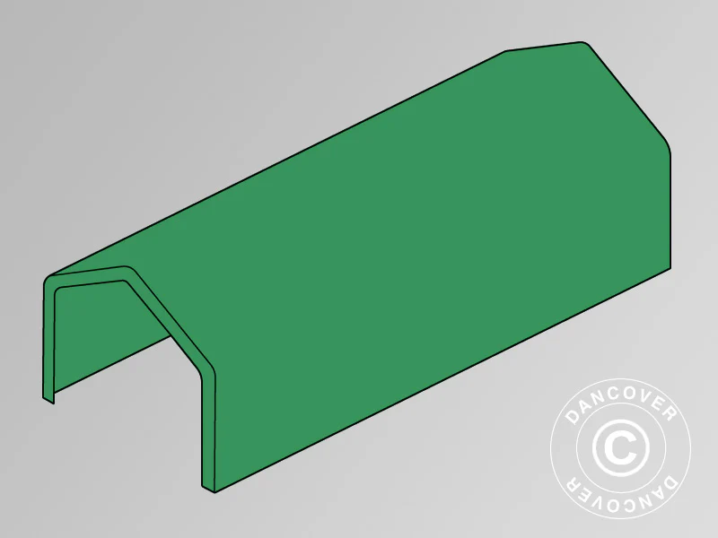 Tagdug til Lagertelt PRO 5x10m PVC, Grøn