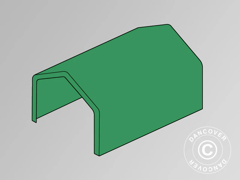 Tagdug til Lagertelt PRO 8x12m PVC, Grøn