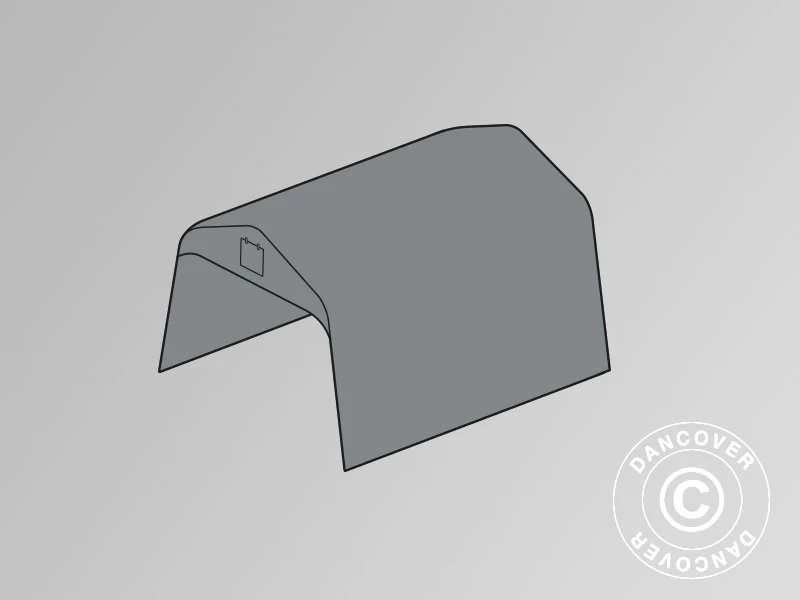 Tagdug til Opbevaringstelt PRO 2,4x3,6m PVC, Grå