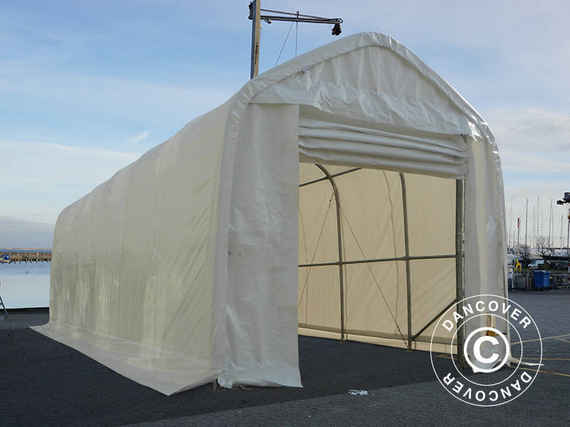 Telthal Oceancover 5,5x15x4,1x5,3m, PE, Hvid - Image 19