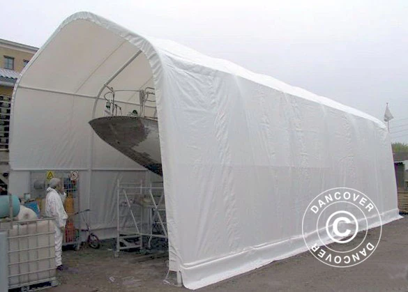 Telthal Oceancover 5,5x15x4,1x5,3m, PVC, Hvid - Image 11