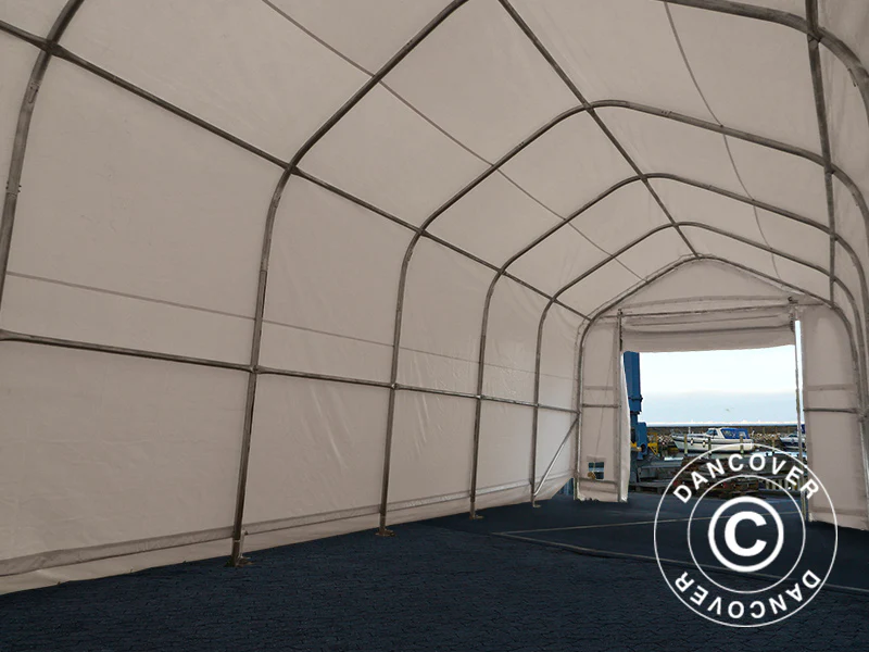Telthal Oceancover 5,5x15x4,1x5,3m, PVC, Hvid - Image 6
