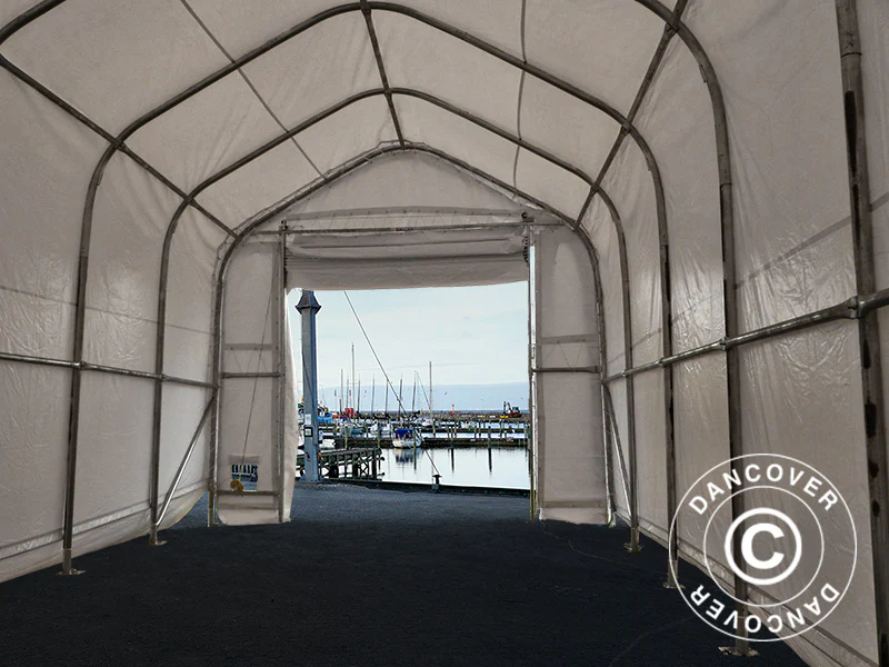 Telthal Oceancover 5,5x15x4,1x5,3m, PVC, Hvid - Image 7