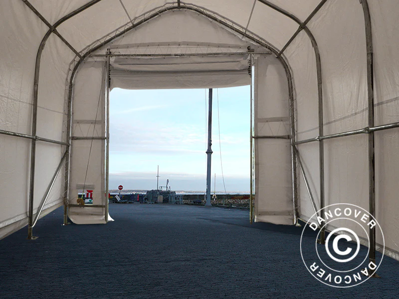 Telthal Oceancover 5,5x15x4,1x5,3m, PVC, Hvid - Image 8