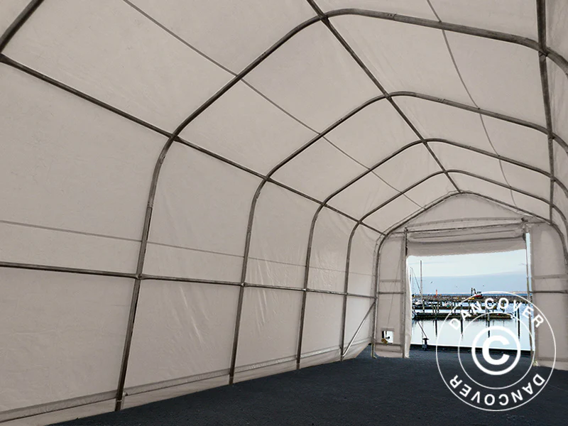 Telthal Oceancover 5,5x15x4,1x5,3m, PVC, Hvid - Image 9