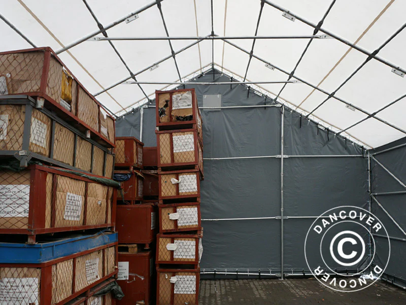 Telthal Titanium 7x14x2,5x4,2m, Hvid/Grå - Image 21
