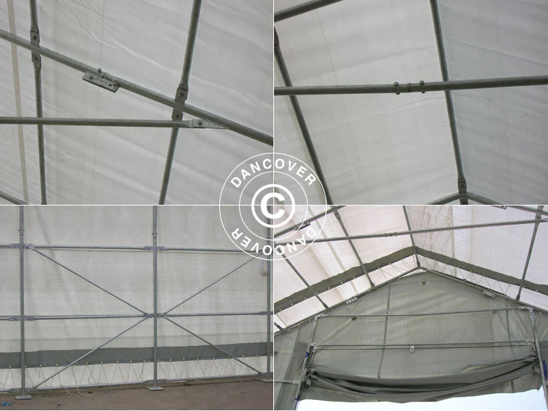 Telthal Titanium 7x14x2,5x4,2m, Hvid/Grå - Image 25