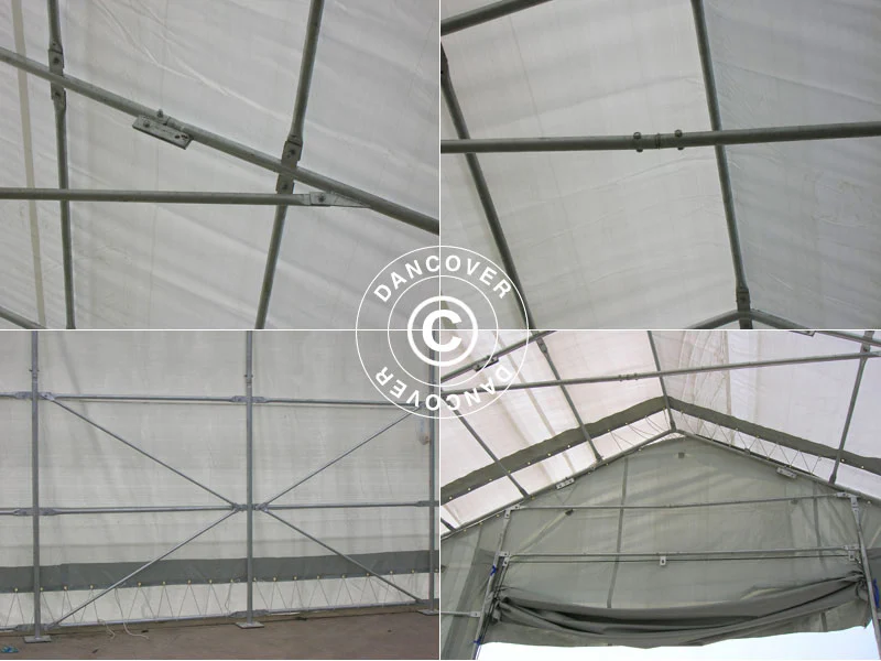 Telthal Titanium 8x27x3x5m, Hvid/Grå - Image 24