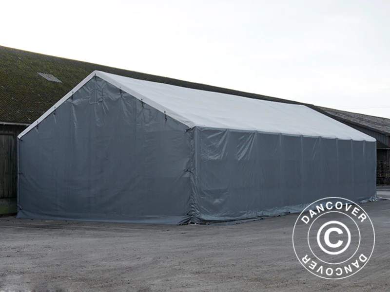 Telthal Titanium 8x27x3x5m, Hvid/Grå - Image 3