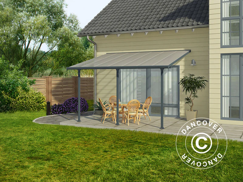 Terrasseoverdækning Feria, Palram/Canopia, 3x4,25m, Grå - Image 2